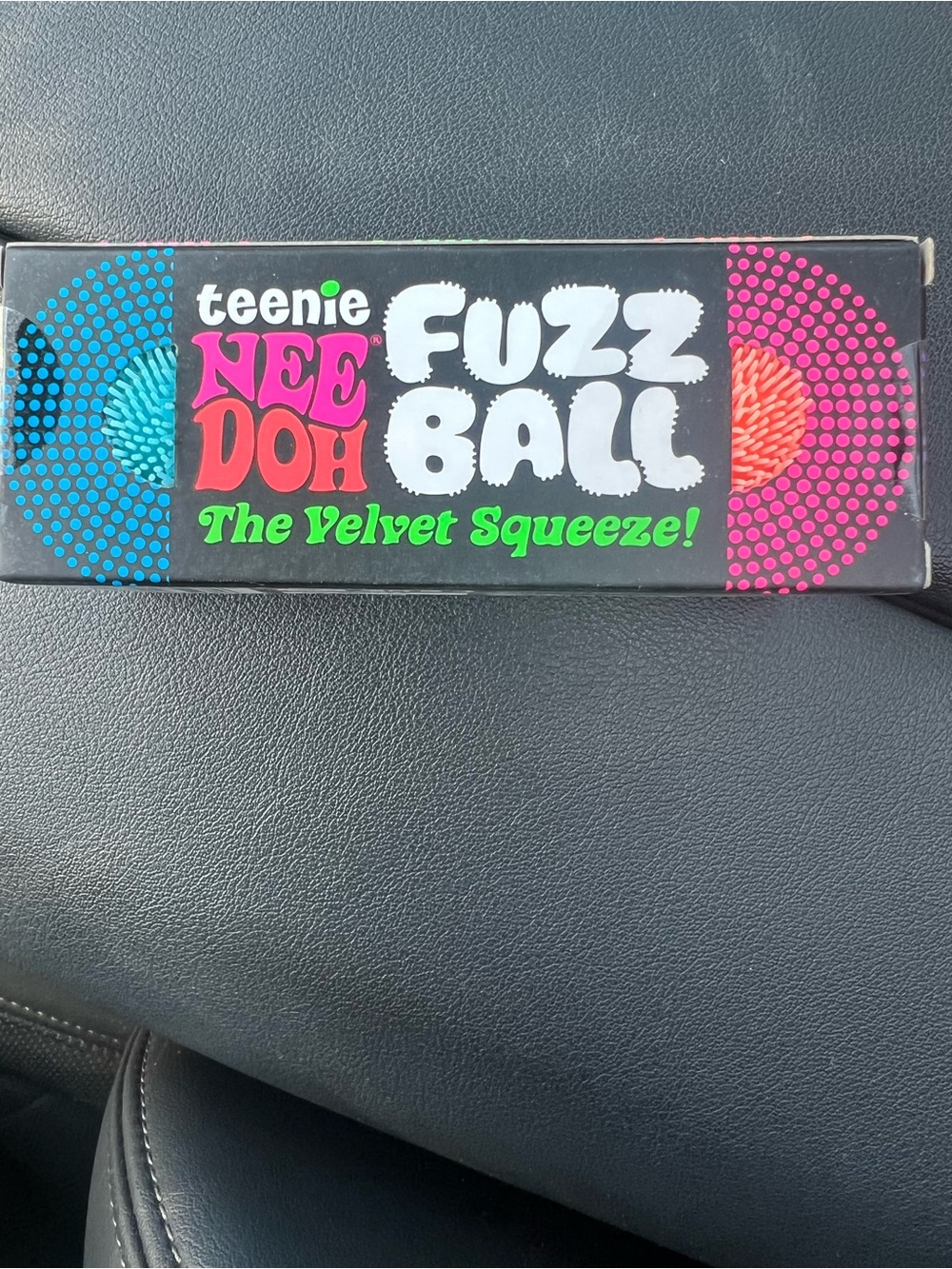 VIRAL TIKTOK Teenie Nee Doh Fuzz Ball - Black Box with Neon Accents